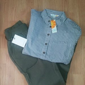 NWT C&C Blouse Hye Park Sweat Pant